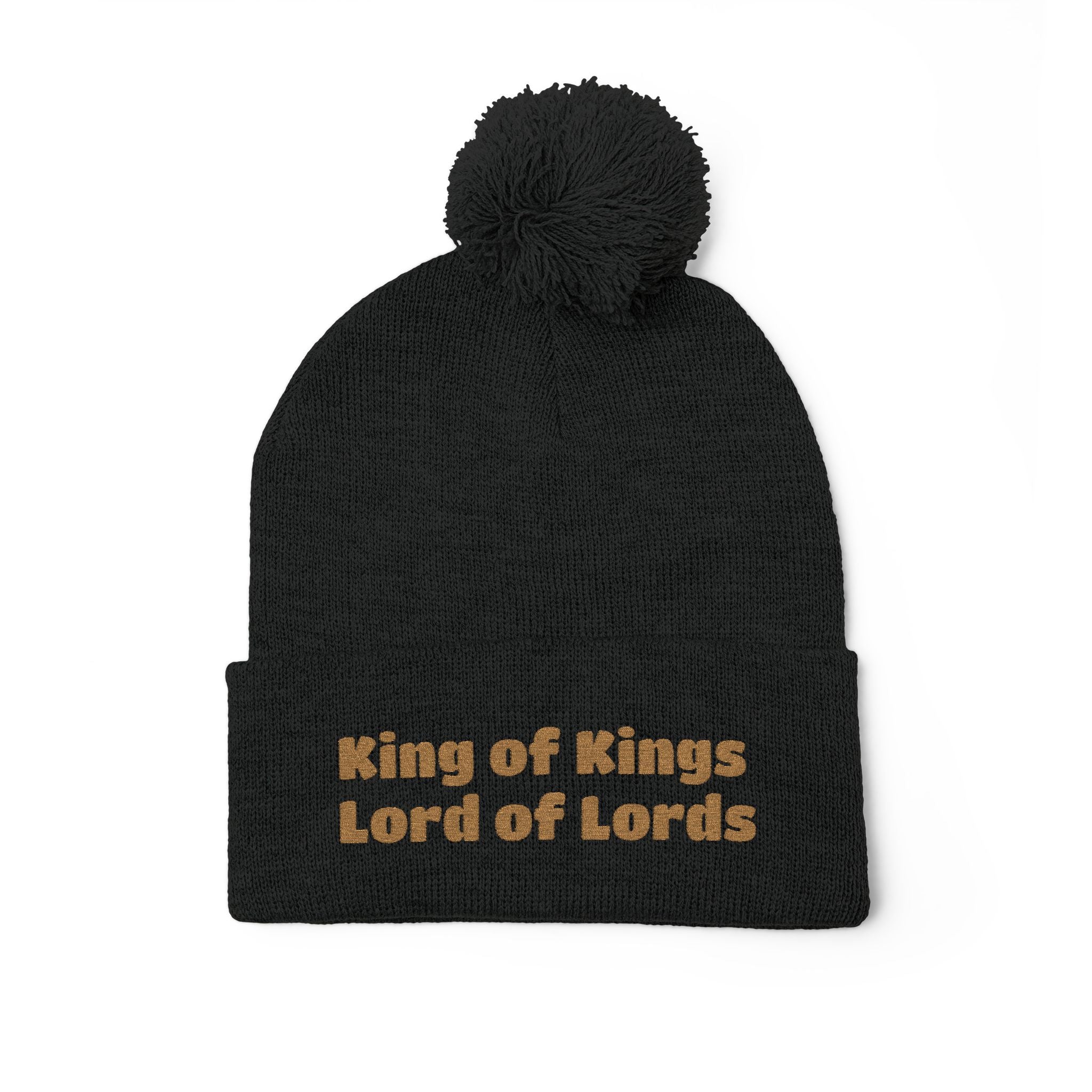 “King of Kings, Lord of Lords” - Christmas Pom-Pom Beanie