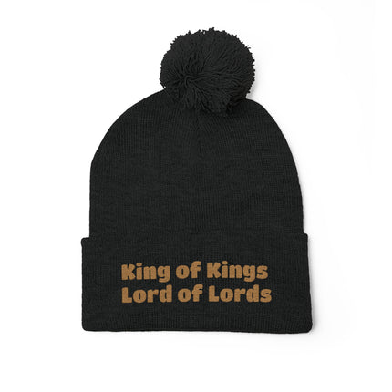 “King of Kings, Lord of Lords” - Christmas Pom-Pom Beanie