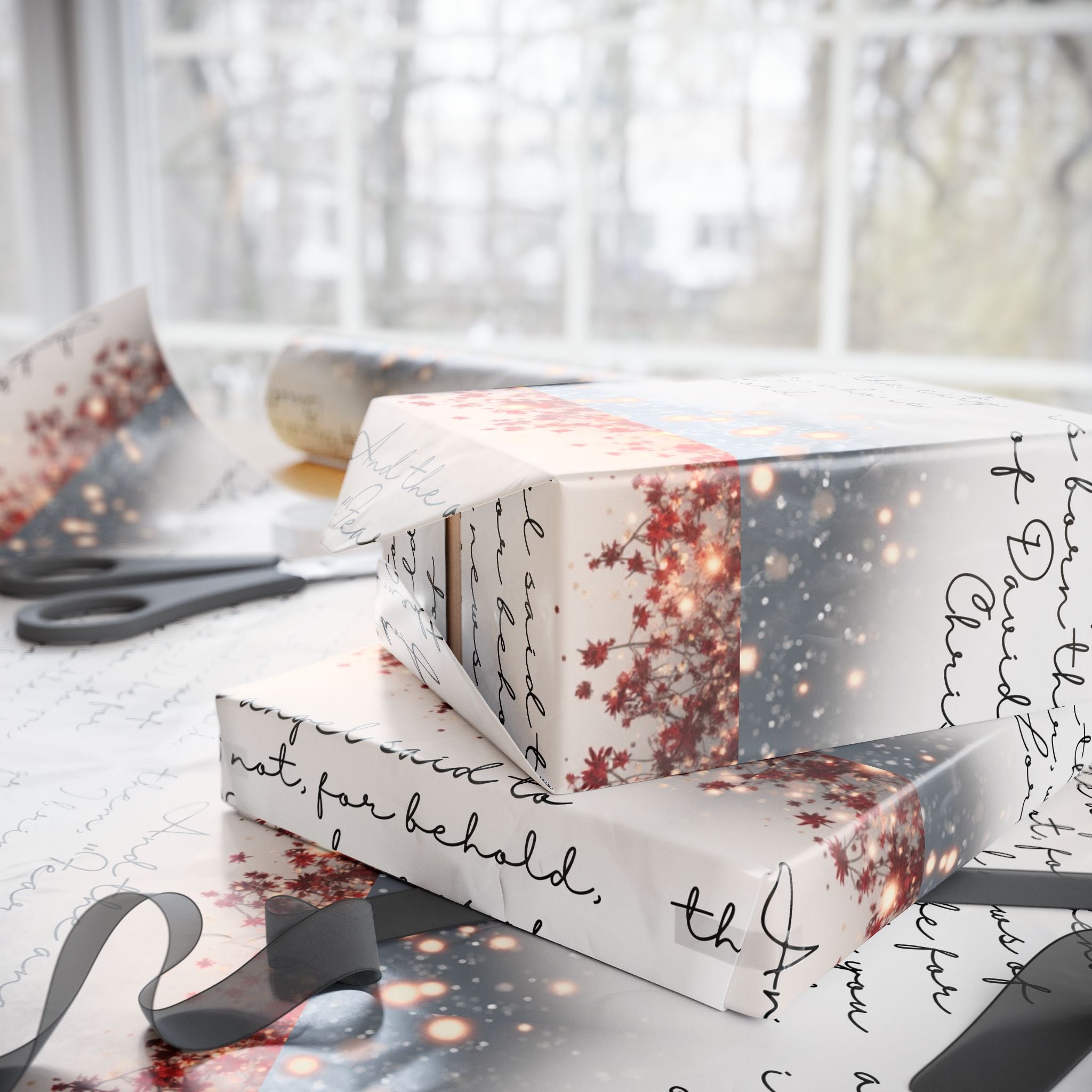 “Glory in the Highest” – Christmas Wrapping Paper, Glossy