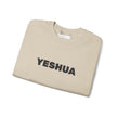 “Yeshua” Embroidered Sweatshirt, Scripture Sleeve - Relaxed Fit