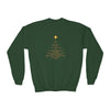 Youth “Isaiah 9:6 Christmas Tree” Sweatshirt – Scripture-Inspired Holiday Comfort, 3 Colors