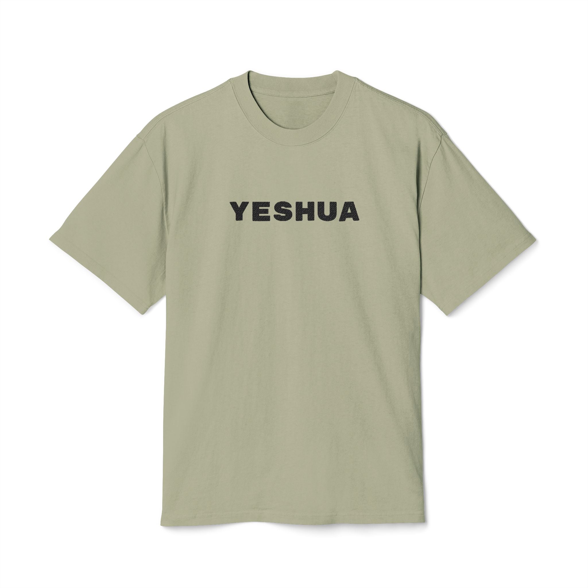 “Yeshua” Faded Heavyweight T-shirt – Embroidered, Streetwear Edition
