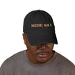 “Here Am I / Send Me” Denim Hat – Hand-Embroidered Faith Design