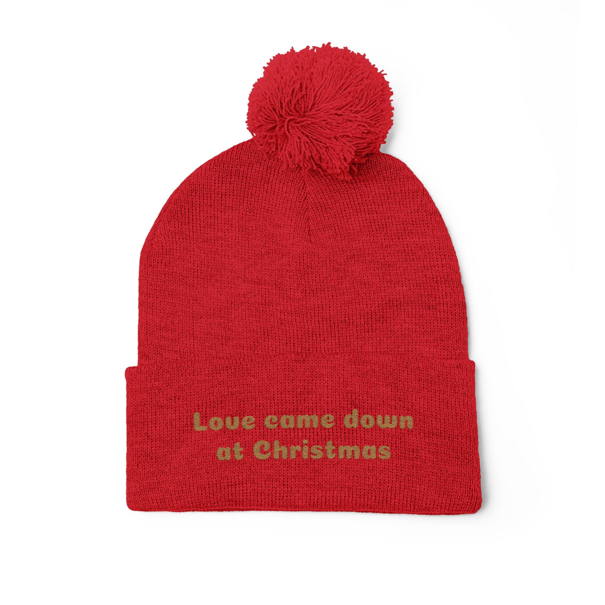 “Love Came Down at Christmas” - Christmas Pom-Pom Beanie