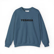 “Yeshua” Embroidered Sweatshirt, Scripture Sleeve - Relaxed Fit