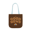Bold Rainbow Tote Bag – Hand-Drawn Noah’s Ark and Genesis Design