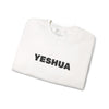 “Yeshua” Embroidered Sweatshirt, Scripture Sleeve - Relaxed Fit