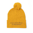 “Love Came Down at Christmas” - Christmas Pom-Pom Beanie