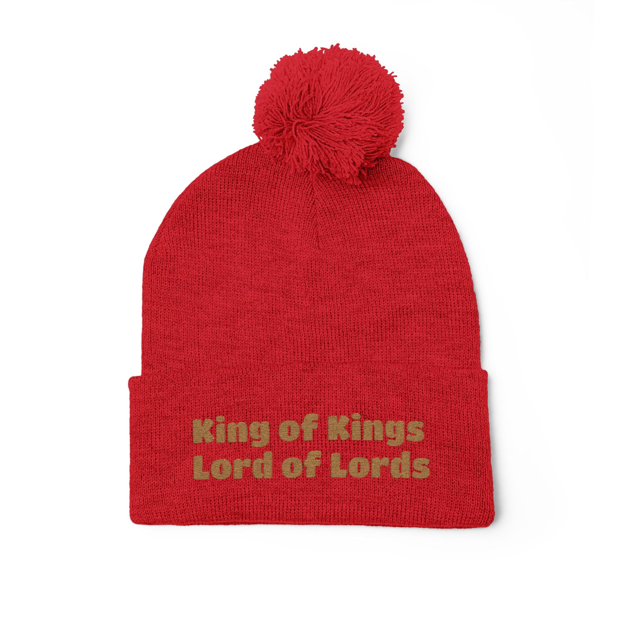 “King of Kings, Lord of Lords” - Christmas Pom-Pom Beanie