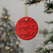 Joyful Noise - Set of Double-Sided Ceramic Ornament – Psalm 98:4-9