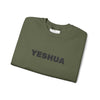 “Yeshua” Embroidered Sweatshirt, Scripture Sleeve - Relaxed Fit