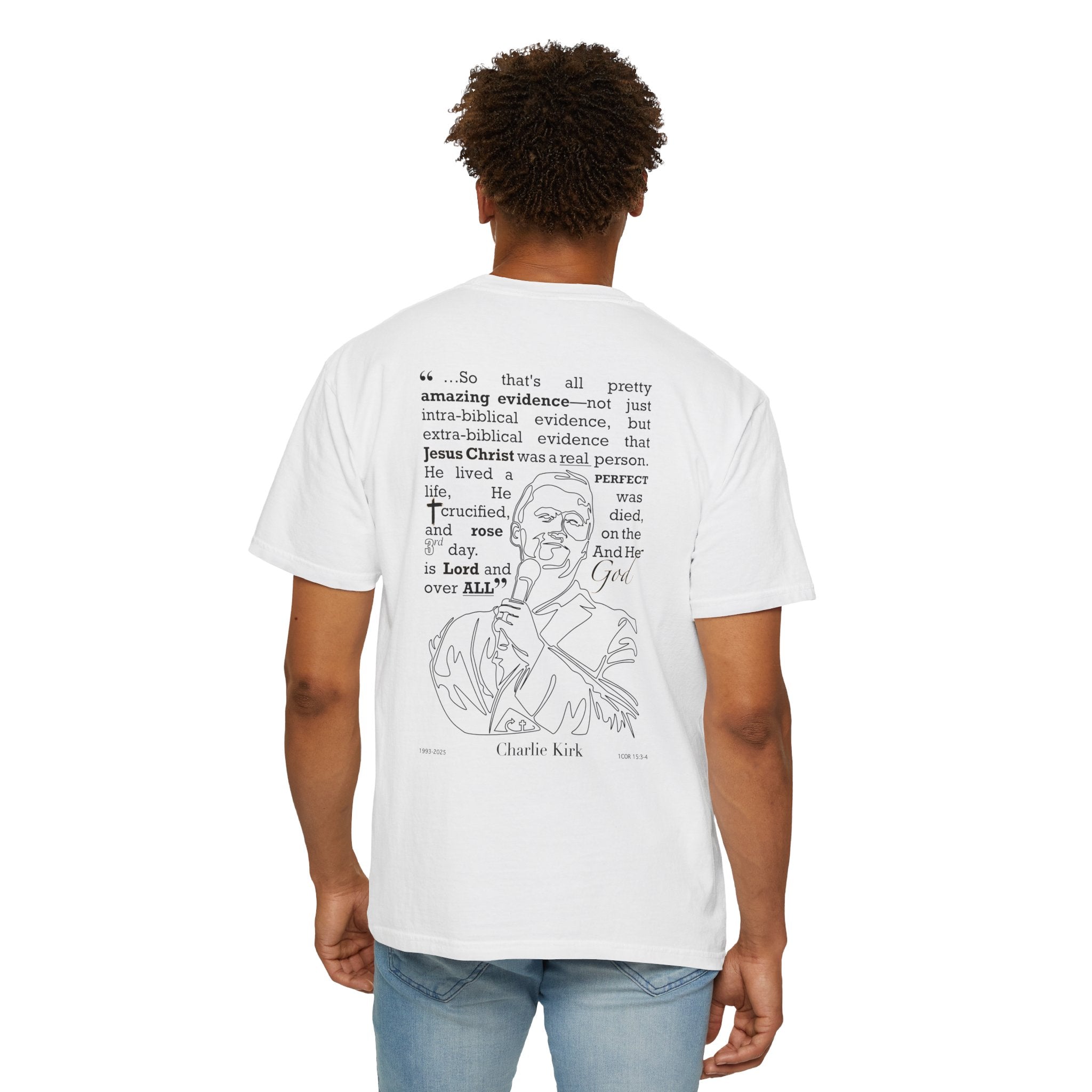 Charlie Kirk Freedom Shirt – 1 Corinthians 15: 3-4