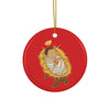 Prince of Peace - Set of Double-Sided Ceramic Ornament – Baby Jesus Graphic
