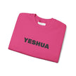 “Yeshua” Embroidered Sweatshirt, Scripture Sleeve - Relaxed Fit