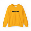 “Yeshua” Embroidered Sweatshirt, Scripture Sleeve - Relaxed Fit