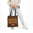 Bold Rainbow Tote Bag – Hand-Drawn Noah’s Ark and Genesis Design
