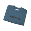 “Yeshua” Embroidered Sweatshirt, Scripture Sleeve - Relaxed Fit