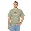 “Michael The Archangel Cross” Faded Heavyweight T-shirt - Streetwear Edition