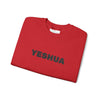 “Yeshua” Embroidered Sweatshirt, Scripture Sleeve - Relaxed Fit
