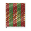 Christmas Nativity Wrapping Paper – Red & Green, Glossy