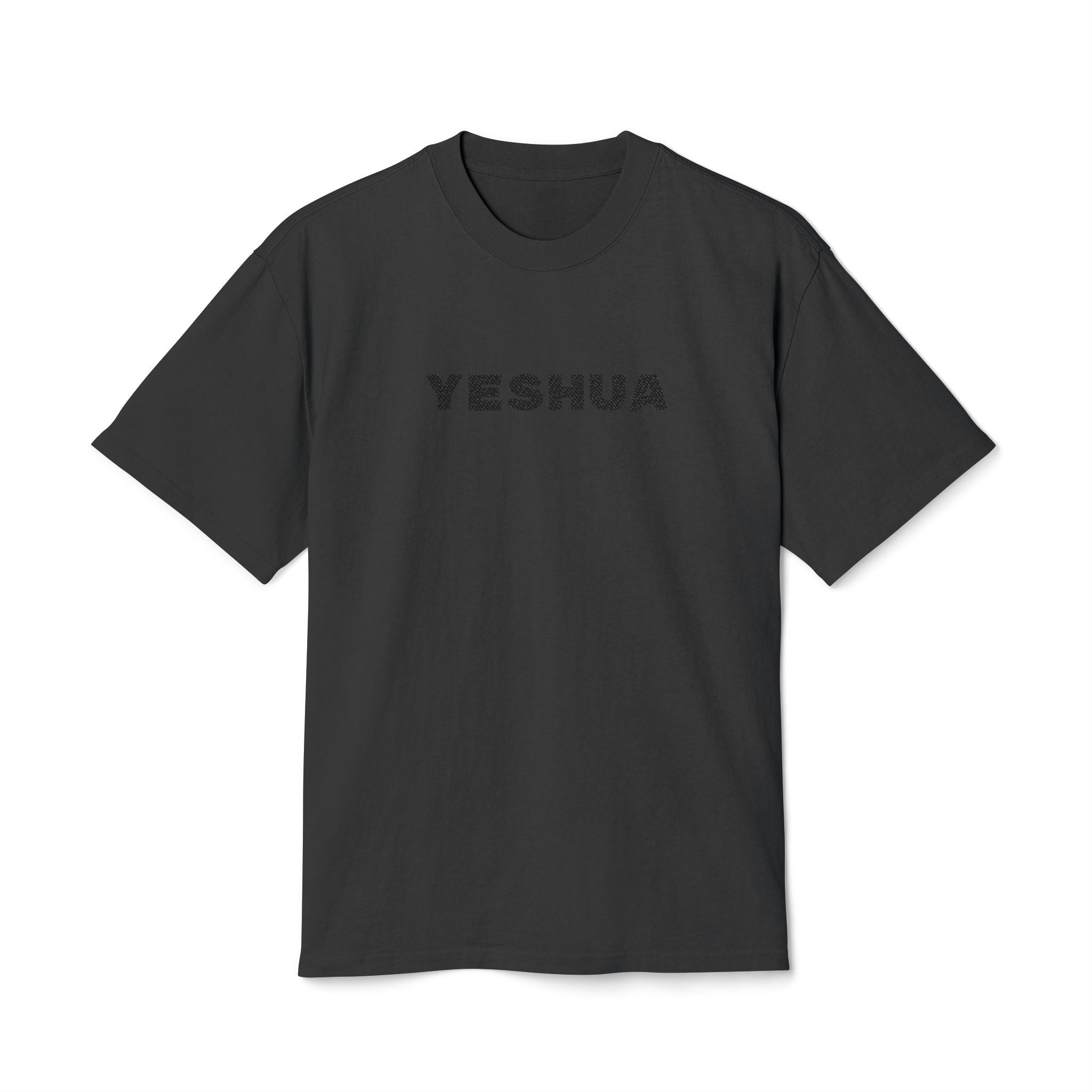 “Yeshua” Faded Heavyweight T-shirt – Embroidered, Streetwear Edition