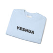 “Yeshua” Embroidered Sweatshirt, Scripture Sleeve - Relaxed Fit
