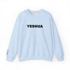 “Yeshua” Embroidered Sweatshirt, Scripture Sleeve - Relaxed Fit