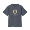 “Michael The Archangel Cross” Faded Heavyweight T-shirt - Streetwear Edition