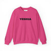 “Yeshua” Embroidered Sweatshirt, Scripture Sleeve - Relaxed Fit