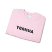 “Yeshua” Embroidered Sweatshirt, Scripture Sleeve - Relaxed Fit
