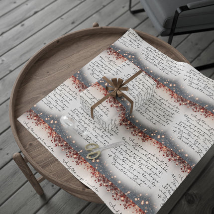 “Glory in the Highest” – Christmas Wrapping Paper, Glossy