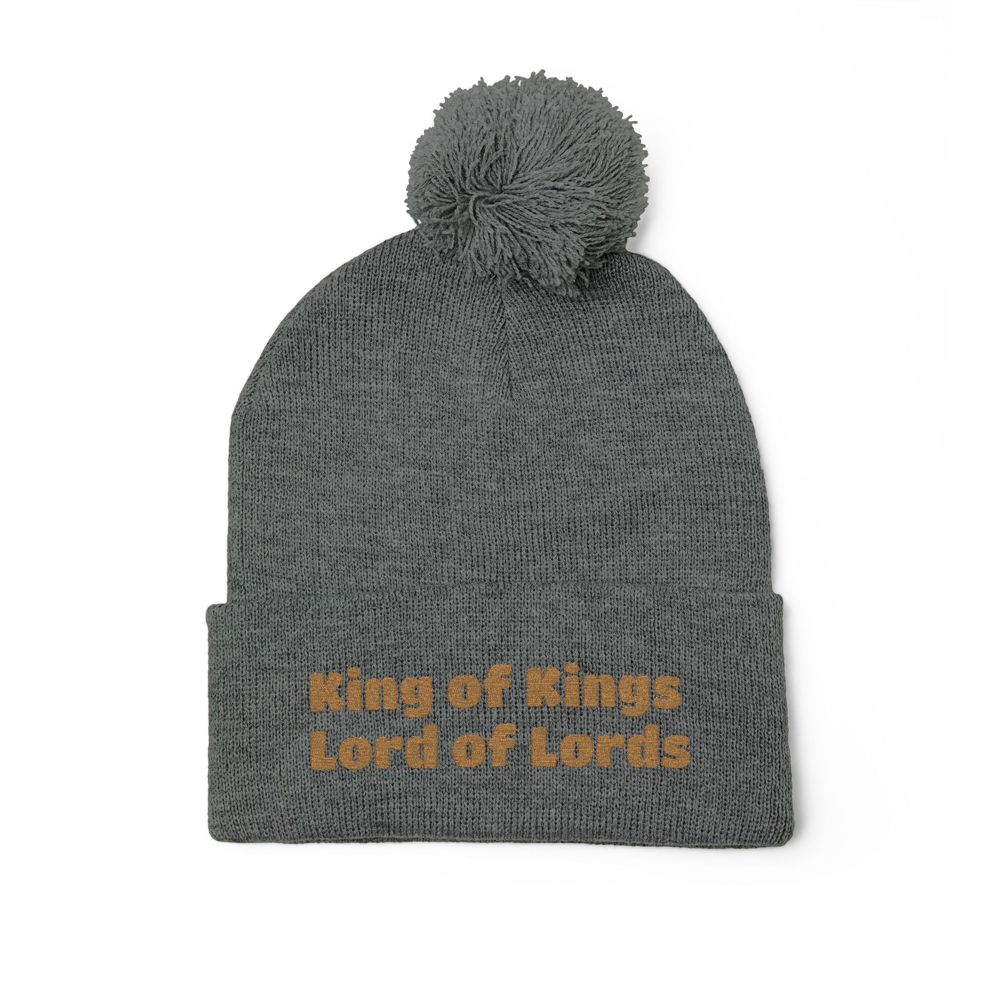 “King of Kings, Lord of Lords” - Christmas Pom-Pom Beanie
