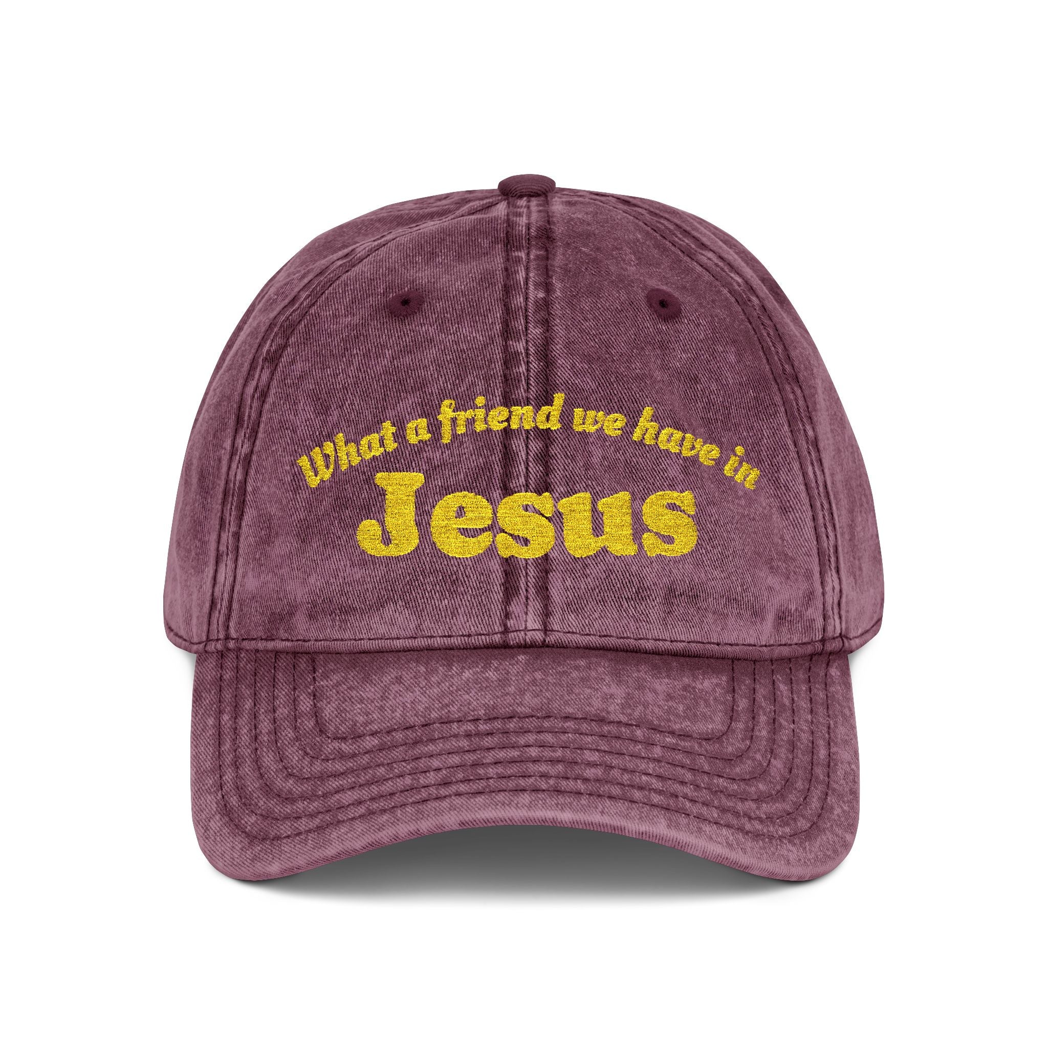 Faith-based Christian accessories including hats, totes, and jewelry with meaningful messages