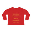 Toddler “Prince of Peace” Sweater - Christmas Collection, Red