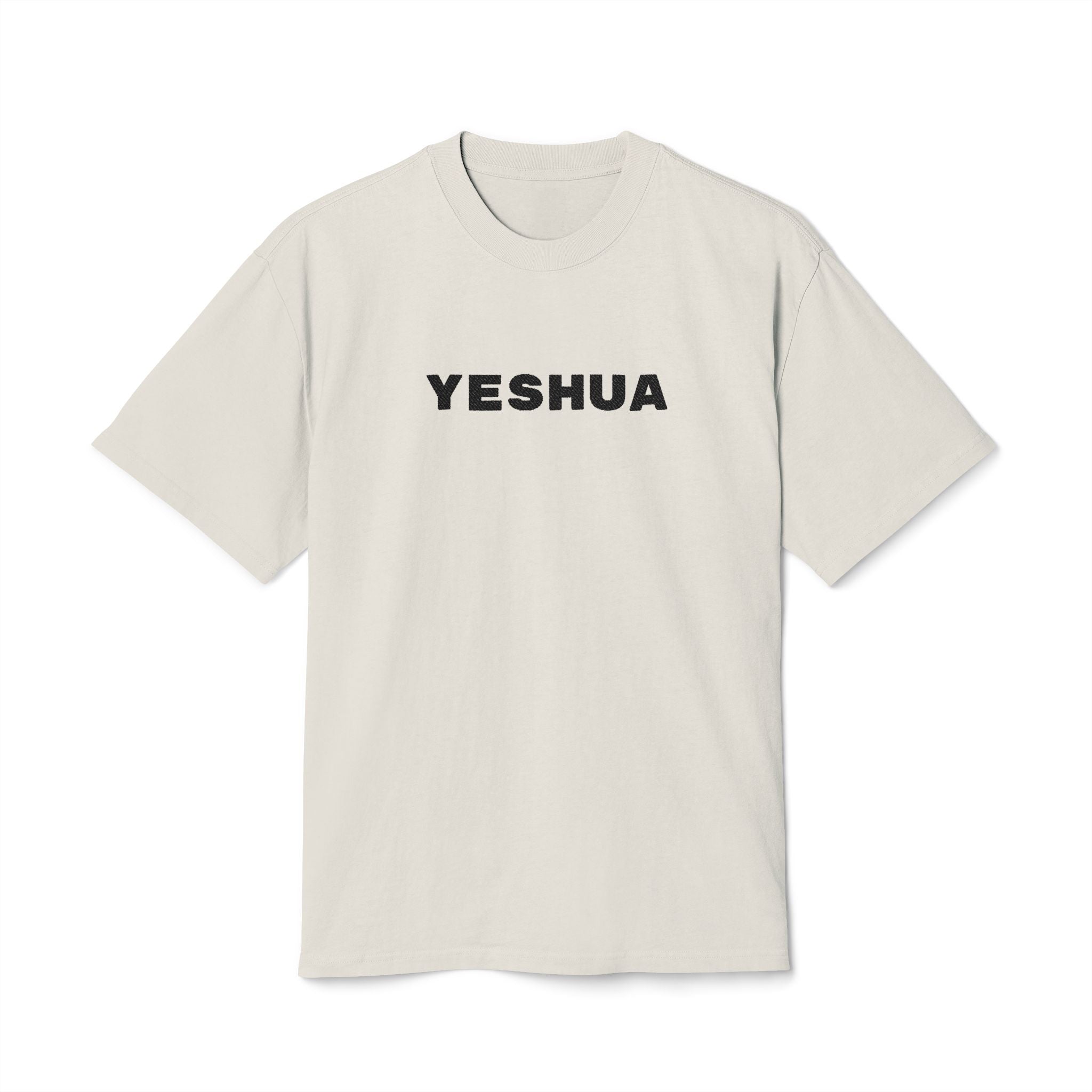 “Yeshua” Faded Heavyweight T-shirt – Embroidered, Streetwear Edition
