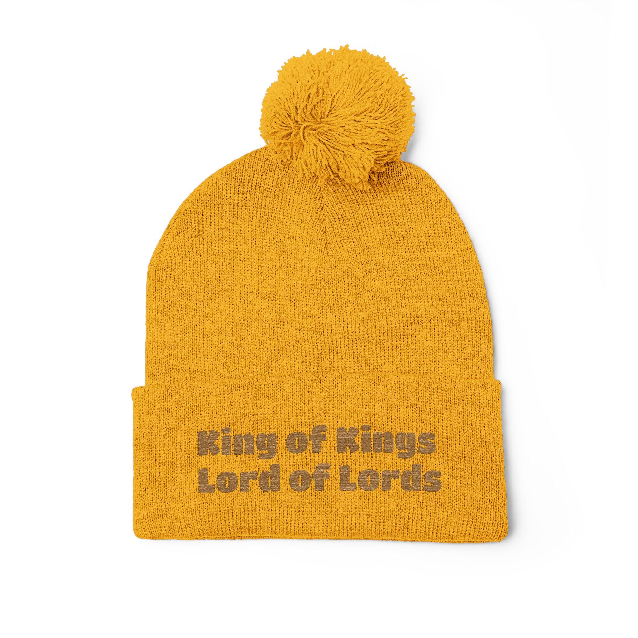 “King of Kings, Lord of Lords” - Christmas Pom-Pom Beanie