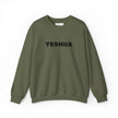 “Yeshua” Embroidered Sweatshirt, Scripture Sleeve - Relaxed Fit