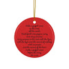 Joyful Noise - Set of Double-Sided Ceramic Ornament – Psalm 98:4-9