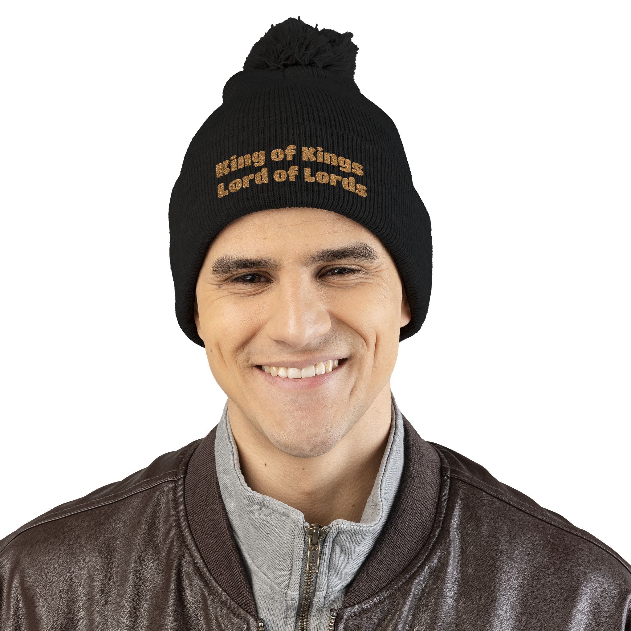 “King of Kings, Lord of Lords” - Christmas Pom-Pom Beanie